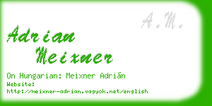 adrian meixner business card